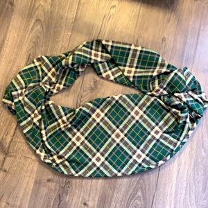 Plaid infinity scarf
